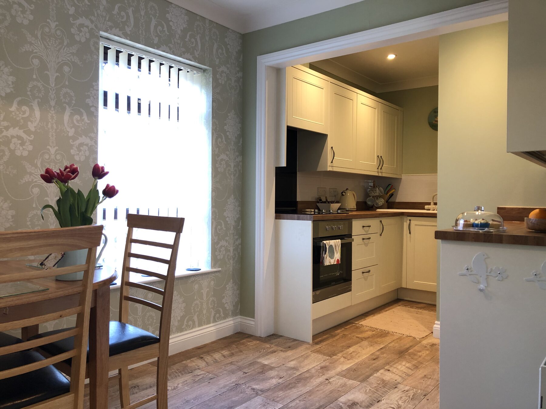 Apartment kitchen and dining area
