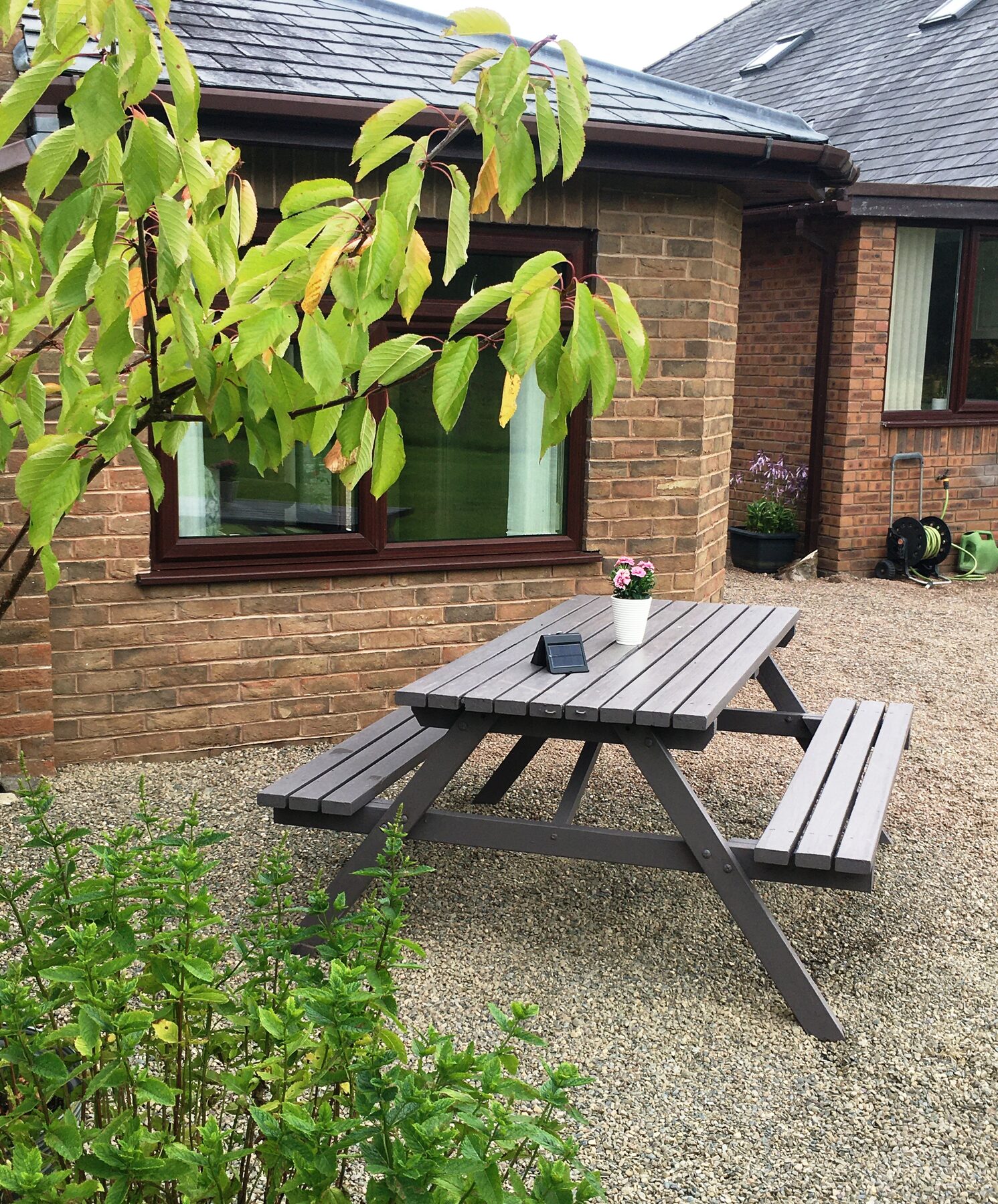 Private patio outside the Meadow Suite